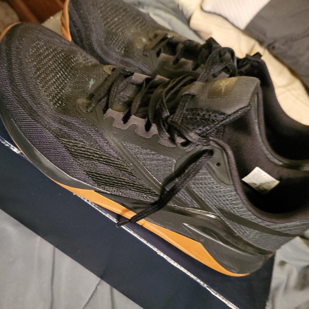 Reebok Nano X2 Black S/ 13 Gum Crossfit Lifting Work Mens Shoes Sneakers